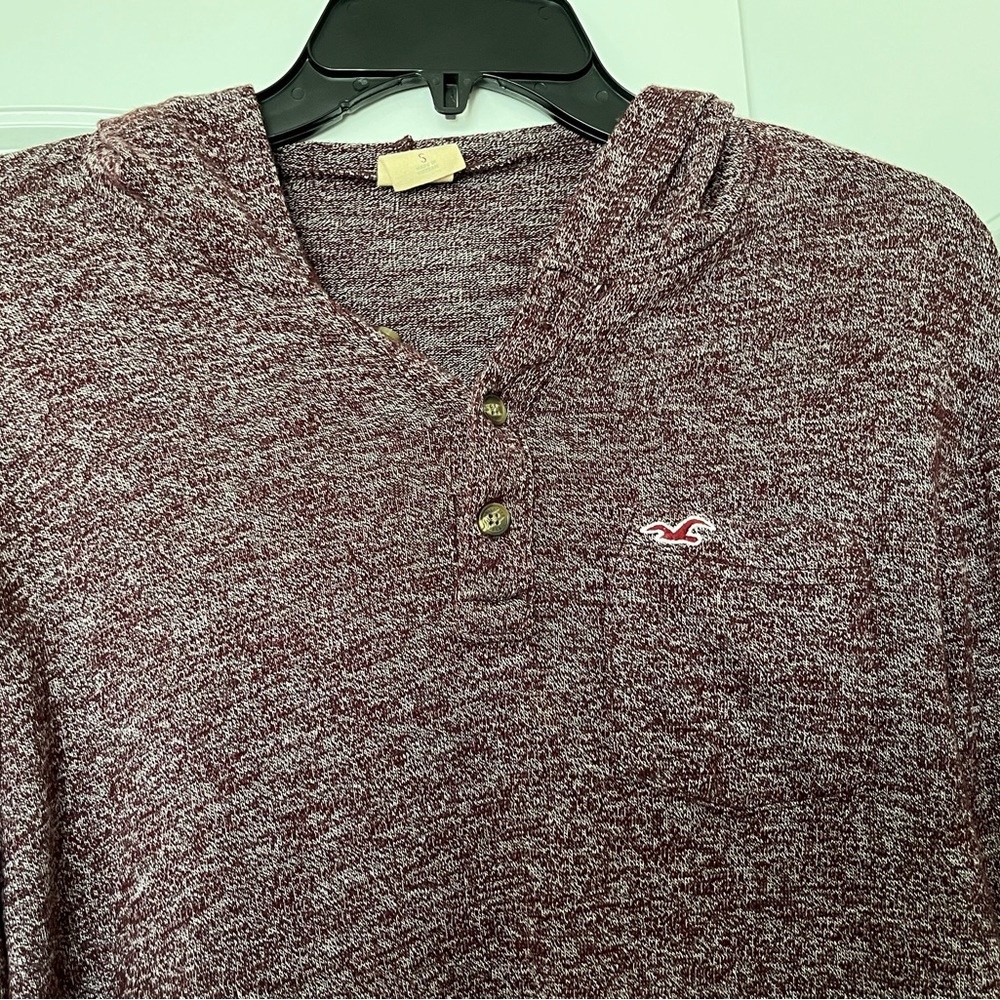 Hollister sweater with hoodie, EUC. - Picture 2 of 7